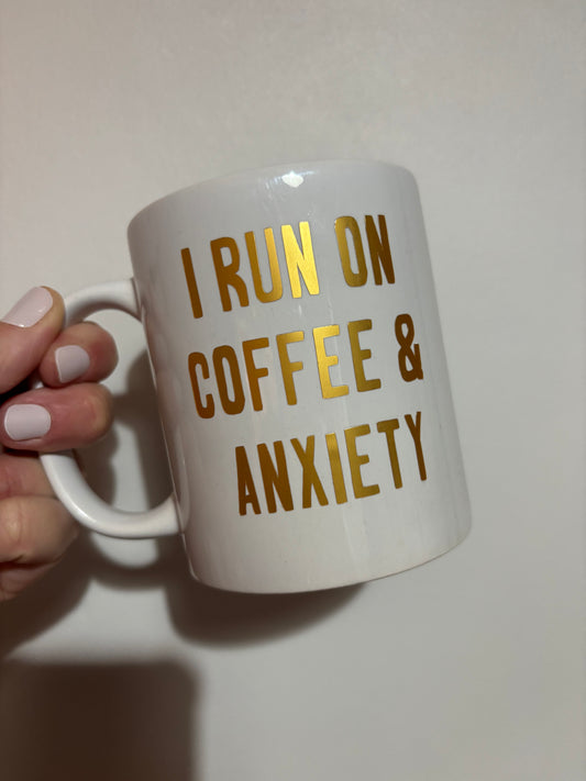 CLEARANCE coffee design mug - White mug - Glass mug - Tea - Coffee - Drinks