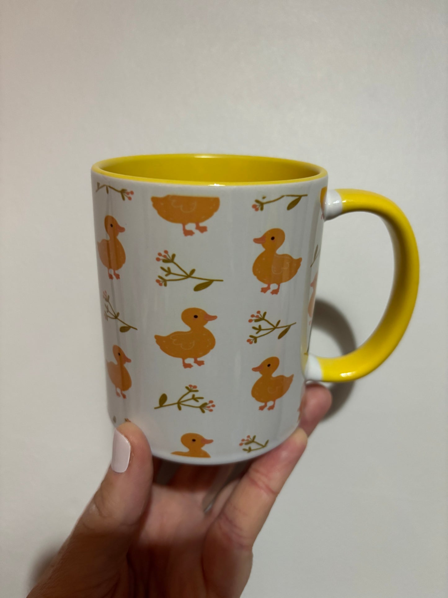 CLEARANCE ducks sublimated design mug - White mug - Glass mug - Tea - Coffee - Drinks