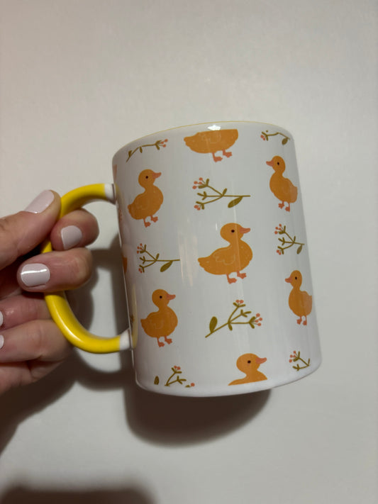 CLEARANCE ducks sublimated design mug - White mug - Glass mug - Tea - Coffee - Drinks
