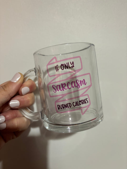 CLEARANCE sarcasm sublimated design mug - White mug - Glass mug - Tea - Coffee - Drinks