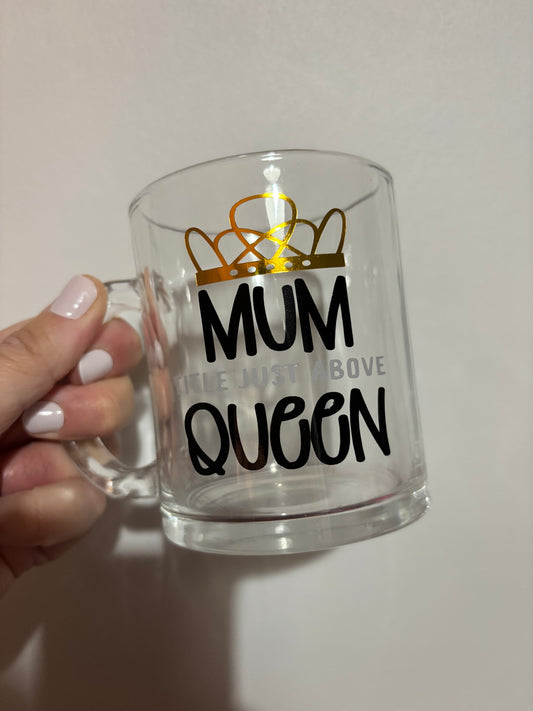 CLEARANCE mum design mug - White mug - Glass mug - Tea - Coffee - Drinks
