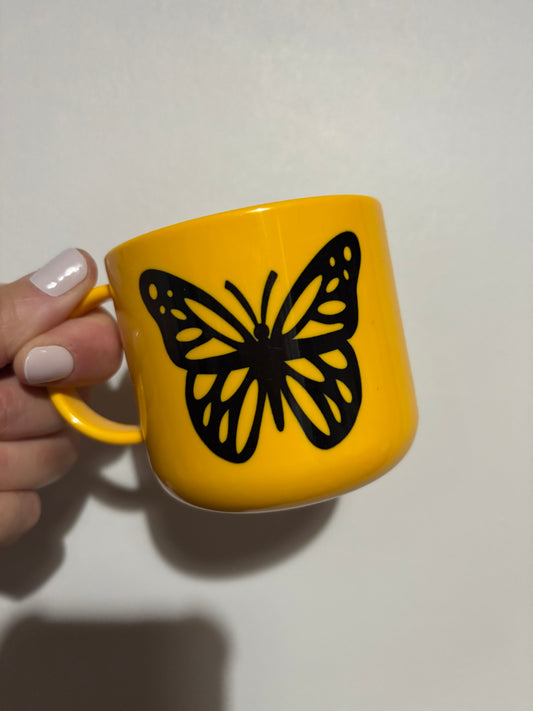 CLEARANCE butterfly children’s sublimated design mug - Polymer mug