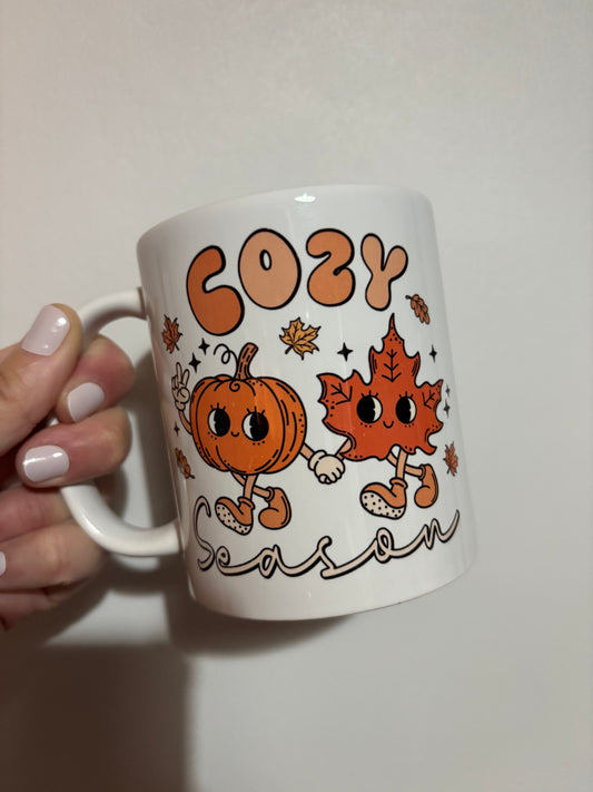 CLEARANCE autumn sublimated design mug - White mug - Glass mug - Tea - Coffee - Drinks