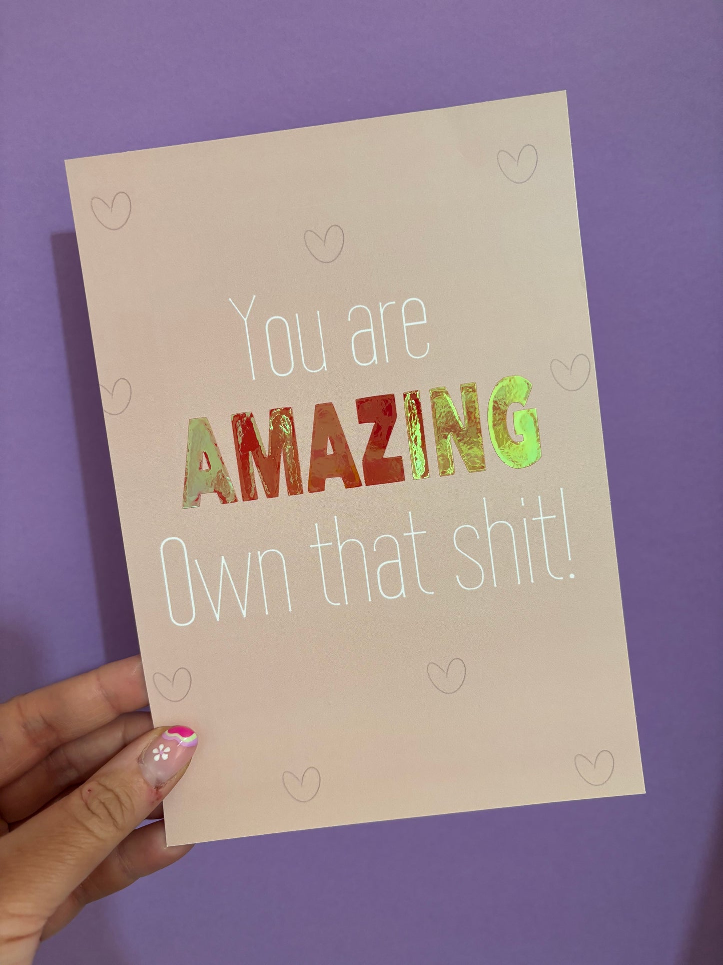 You are amazing A5 print