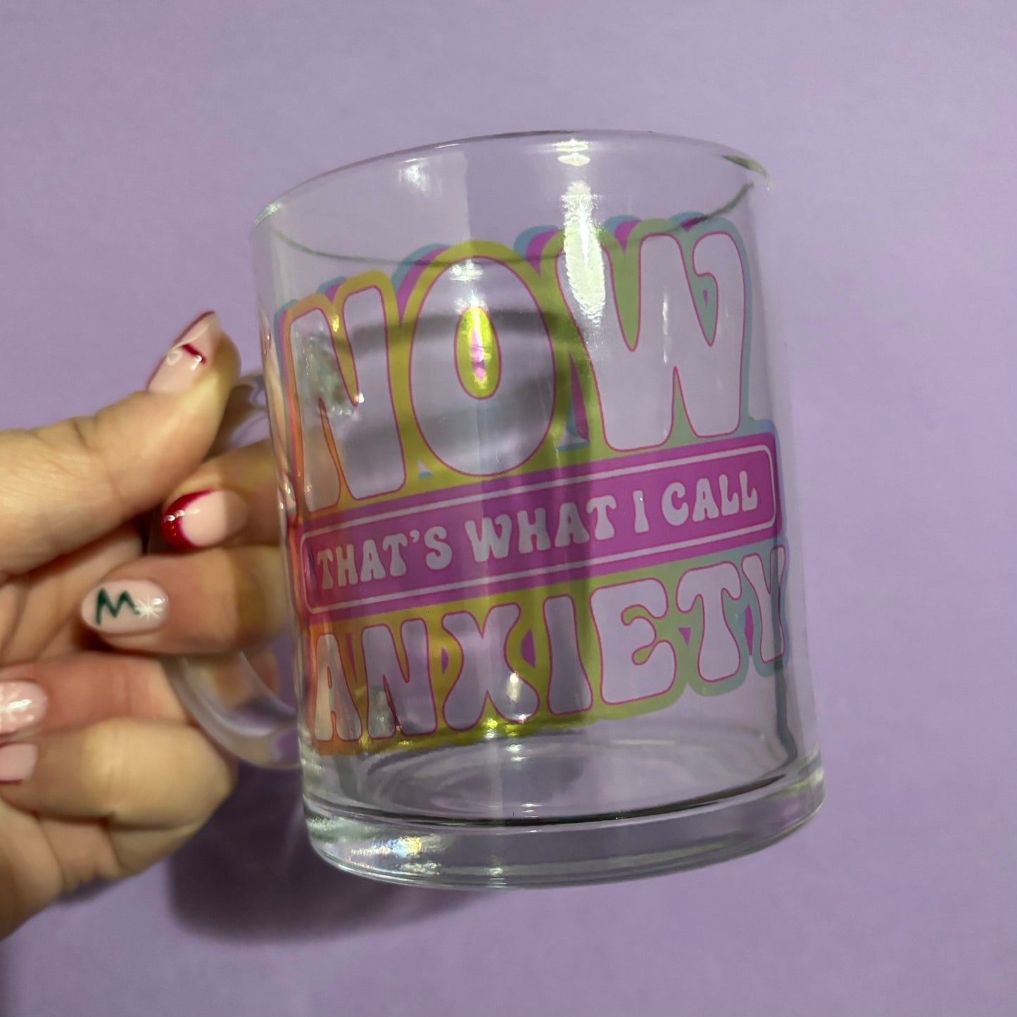 Now that’s what I call anxiety sublimated design mug - White mug - Glass mug - Tea - Coffee - Drinks