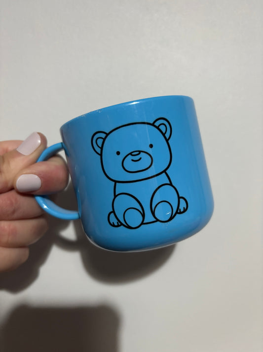 CLEARANCE teddy bear children’s sublimated design mug - Polymer mug