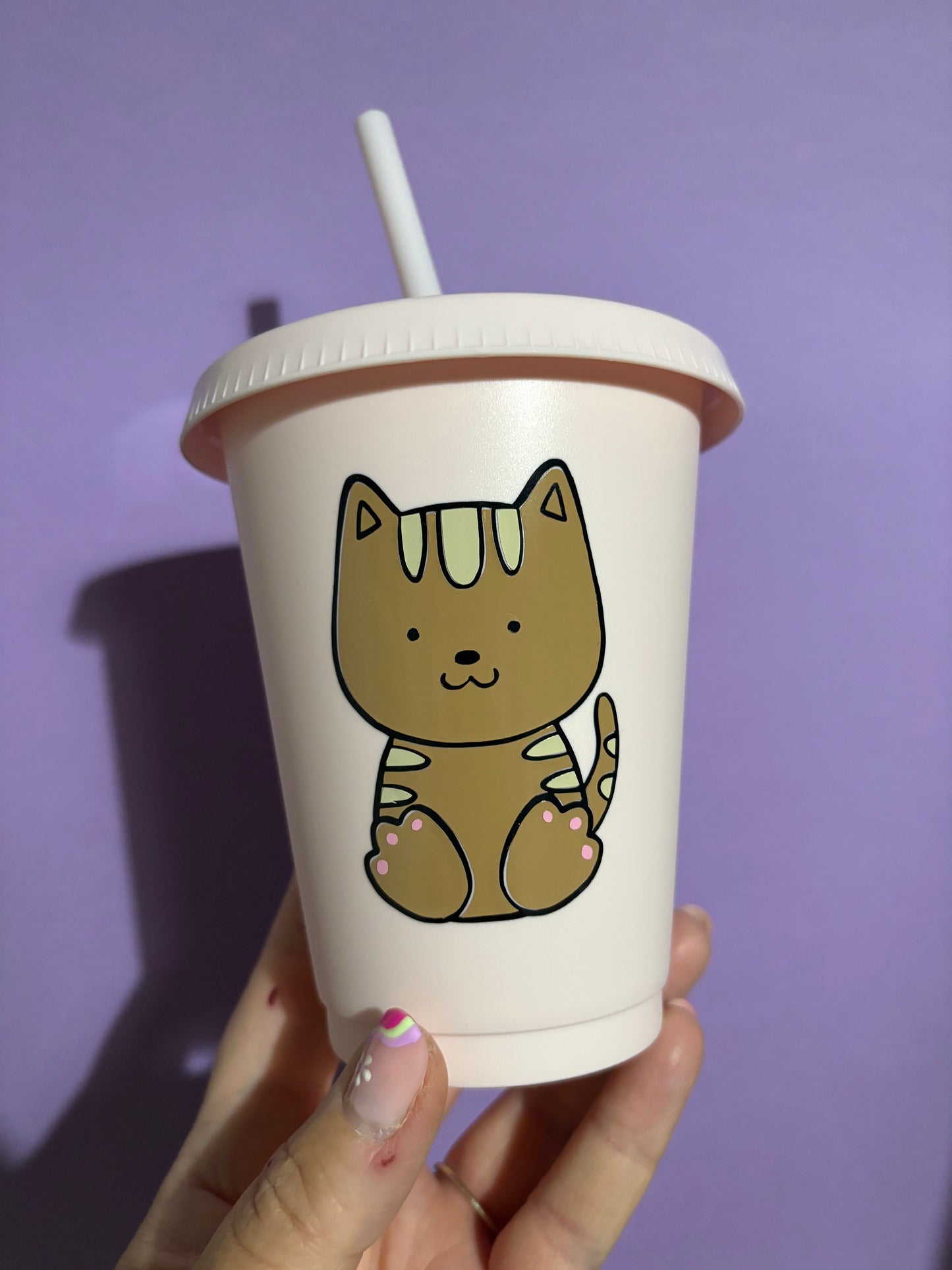 Cat 16oz cold cup