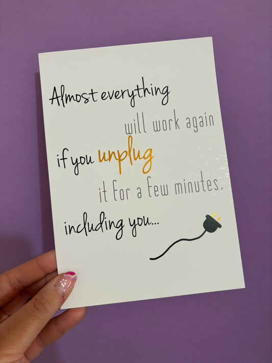 Unplug A5 print