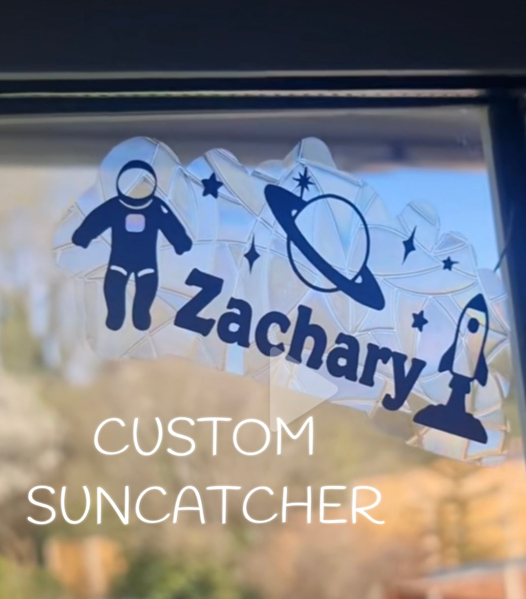 Custom suncatcher - Suncatcher sticker - Rainbow - Window sticker - Window decal - Various colours - Reusable - Home decor