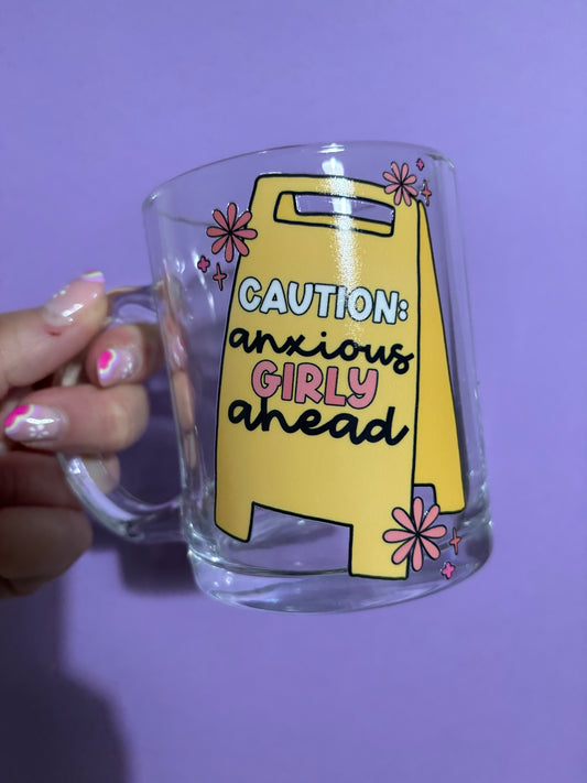 Anxious girly ahead UVDTF design mug - Tea - Coffee - Drinks