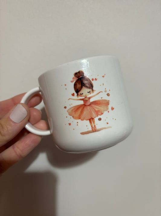 CLEARANCE ballerina children’s sublimated design mug - Polymer mug