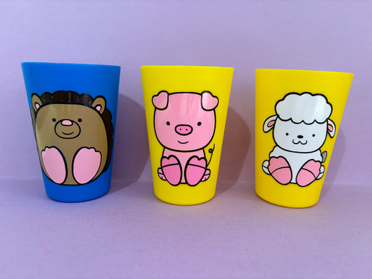 Animal children’s 250ml plastic cup