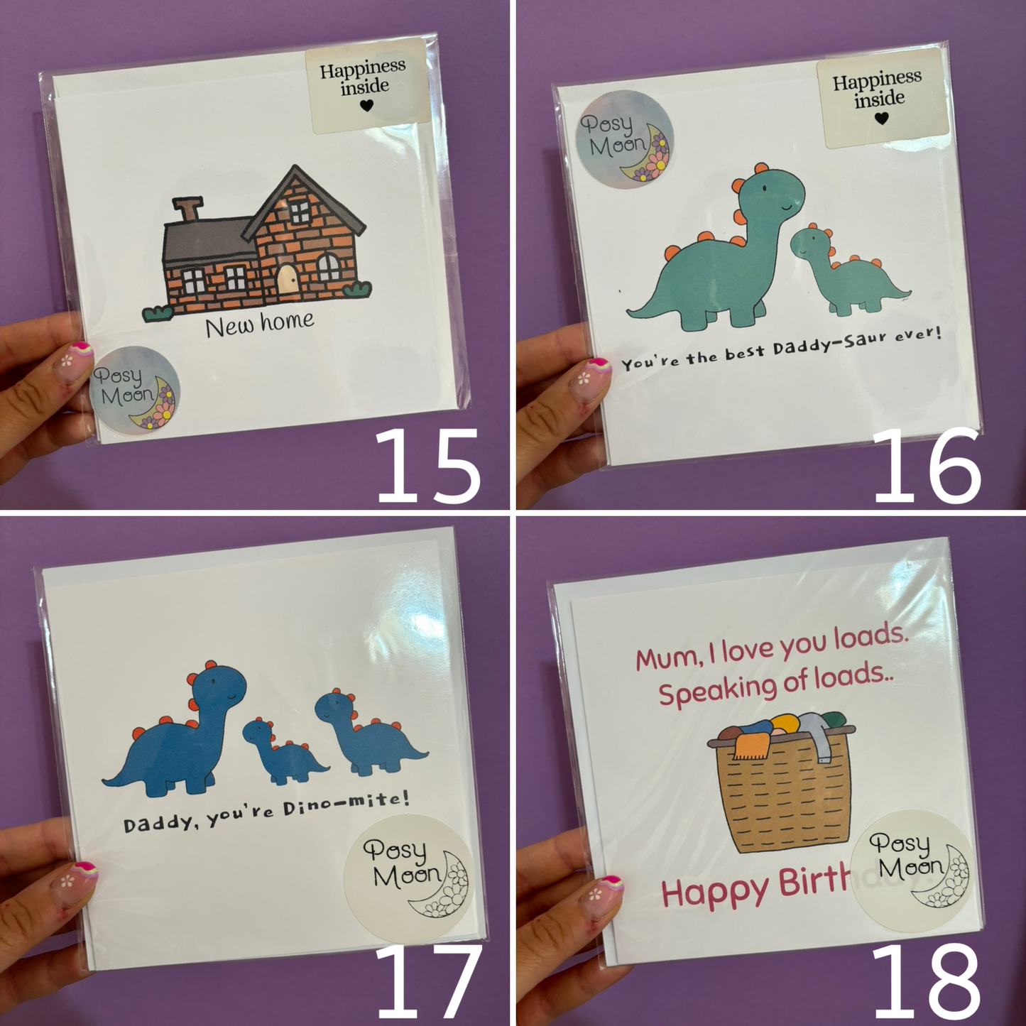 Variety of greeting cards