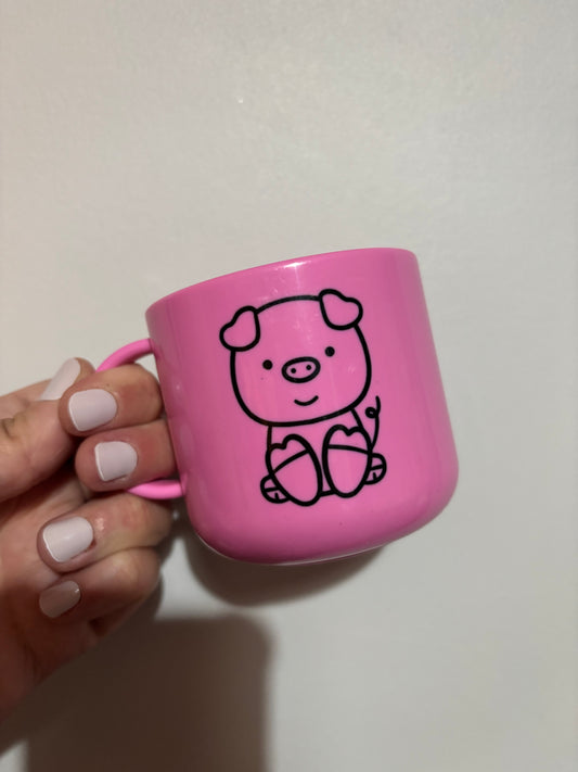 CLEARANCE pig children’s sublimated design mug - Polymer mug