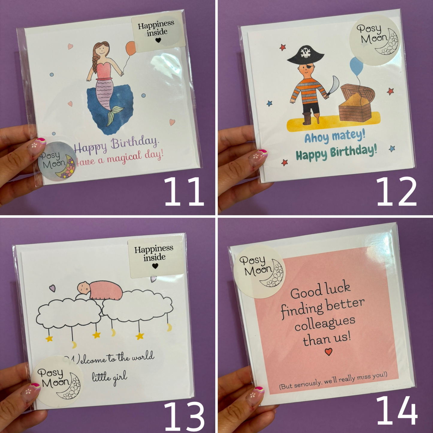 Variety of greeting cards