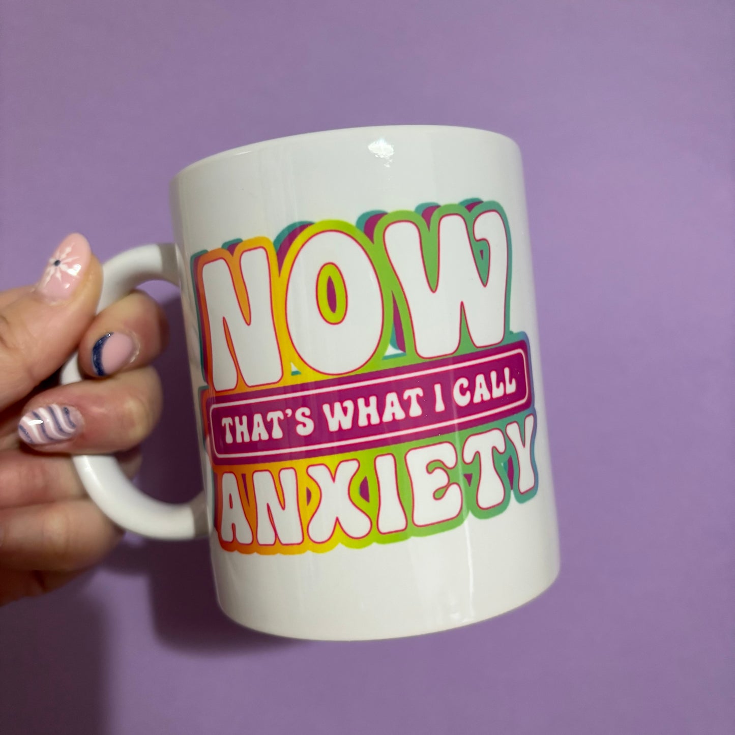 Now that’s what I call anxiety sublimated design mug - White mug - Glass mug - Tea - Coffee - Drinks